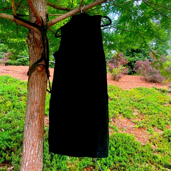 SALE 🎉BILLY REID button up dark black suede sleeveless dress Excellent cond - Picture 2 of 4